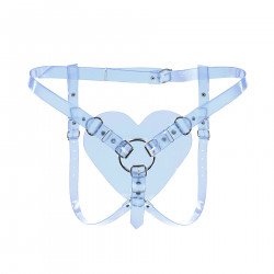 Трусики Серце для страпону Feral Feelings - Hearts Strap-on Belt Trasparent