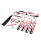 БДСМ-набор Liebe Seele Vivid Sakura 8 Pieces Set, 8 аксессуаров, экокожа на бархатной основе