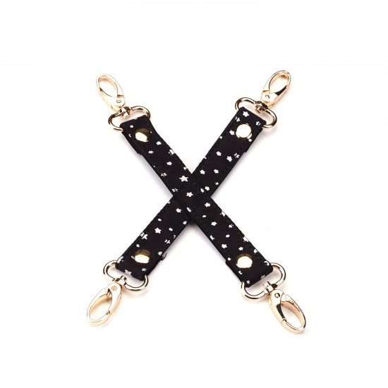 Набор Liebe Seele Stary Nights 7pcs Bondage Kit, фиксаторы, ошейник с поводком, кляп, флоггер, маска