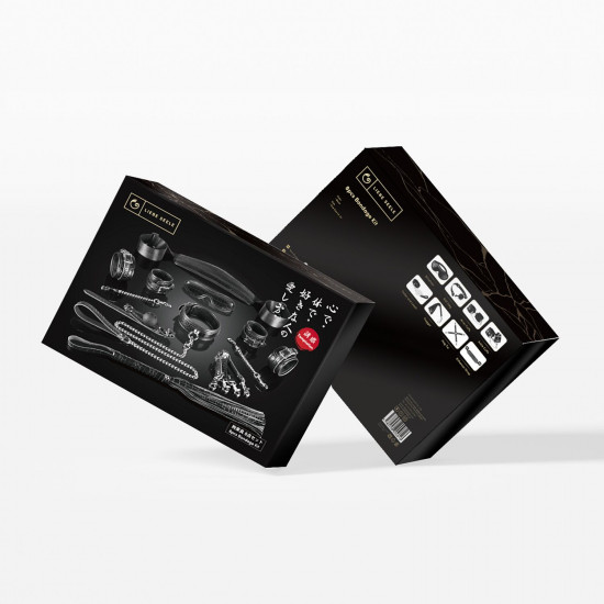 Набор Liebe Seele Temptation Bondage 8pcs Kit, фиксаторы, ошейник с поводком, кляп, флоггер, маска