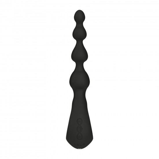 Анальные бусы с вибрацией LELO Soraya Beads Black, разный диаметр бусин, 8 режимов