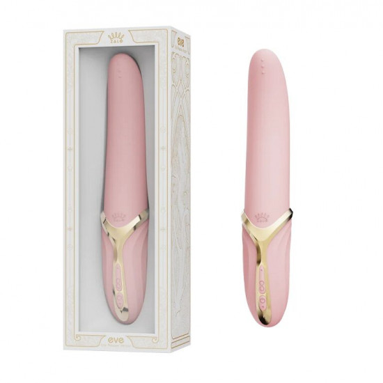 Вибратор Zalo – EVE Sakura Pink, вибрация + ротация, имитация язычка, подогрев до 39 °C