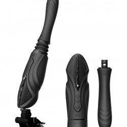 Компактна смарт секс-машина Zalo – Sesh Obsidian Black, 2 насадки, пульт ДК, кристал Swarovski