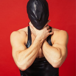 Закритий шкіряний капюшон D&A Deprivation mask Leather