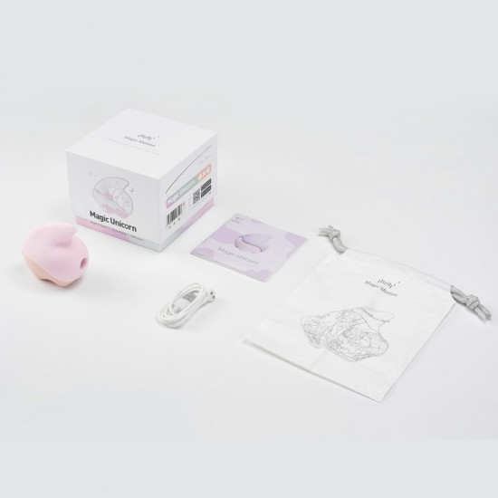 Вакуумный клиторальный смарт-стимулятор Magic Motion Unicorn Pink с вибрацией