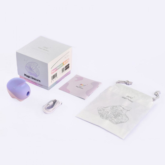 Вакуумный клиторальный смарт-стимулятор Magic Motion Unicorn Purple с вибрацией