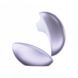 Вакуумний кліторальний смарт-стимулятор Svakom Pulse Galaxie Metal Lilac, проєктор зоряного неба