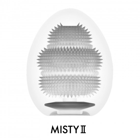 Мастурбатор-яйцо Tenga Egg Misty II, плотный TPE, пробник лубриканта 5 мл
