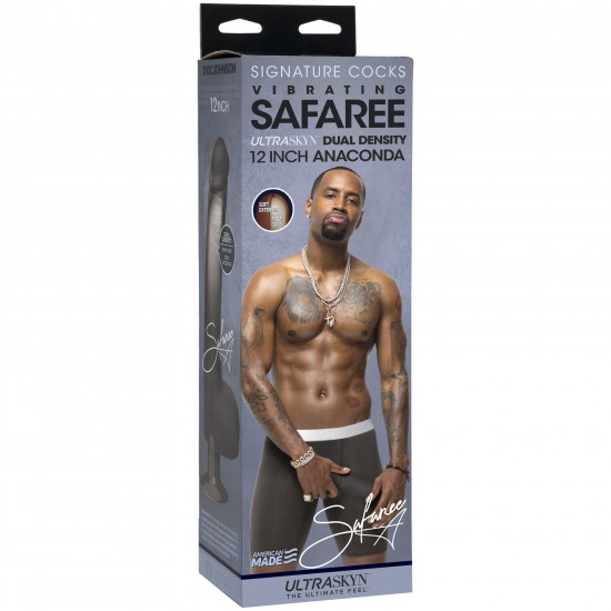 Фаллоимитатор с вибрацией Doc Johnson Safaree Samuels 12 Inch Cock, со слепка пениса, диаметр 5,1 см