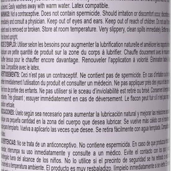 Согревающий лубрикант на водной основе Wet Warming Passion Fruit 4 in 1, без сахара (118 мл)