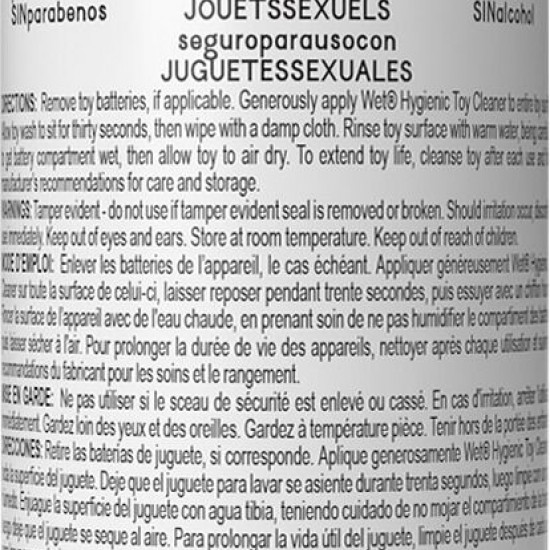 Спрей для очистки игрушек Wet Toy Cleaner, без спирта, действует за 30 секунд (118 мл)
