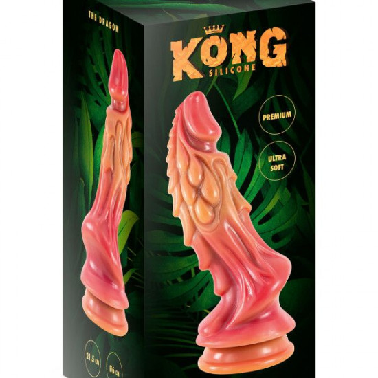 Фэнтезийный фаллоимитатор Kong Silicone The Dragon