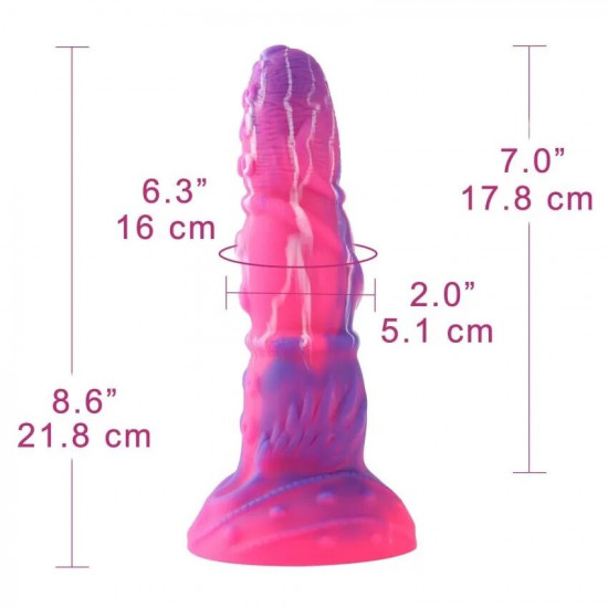 Силиконовый дилдо Hismith Silicone Tentacle Dildo Monster Series