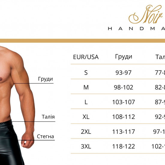 Футболка с мокрым эффектом Noir Handmade H056 Men's T-shirt made of powerwetlook, L