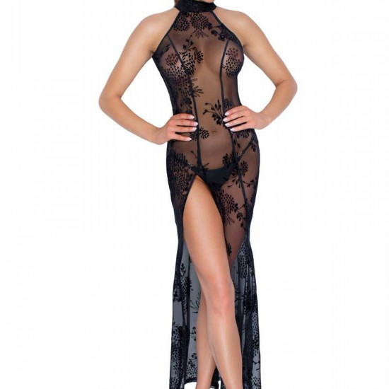 Длинное сетчатое платье Noir Handmade F239 Long tulle dress, M