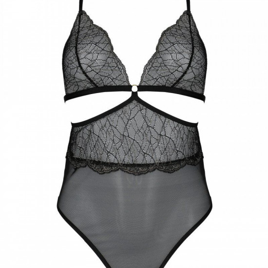 Боди Passion AMBERLY BODY black, S/M, открытая спина, низ стринги