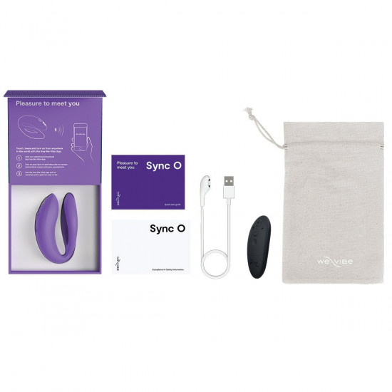 Смарт-вибратор для пар We-Vibe Sync O Light Purple, пульт ДУ