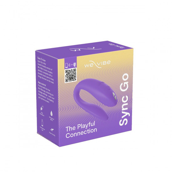 Смарт-вибратор для пар We-Vibe Sync GO Light Purple, тревел-кейс, пульт ДУ