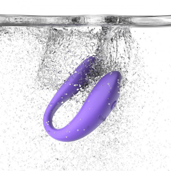 Смарт-вибратор для пар We-Vibe Sync GO Light Purple, тревел-кейс, пульт ДУ