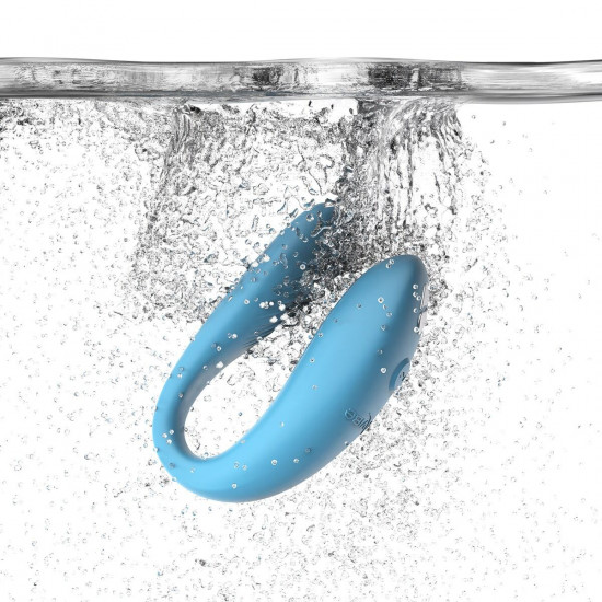 Смарт-вибратор для пар We-Vibe Sync GO Turquoise, тревел-кейс, пульт ДУ