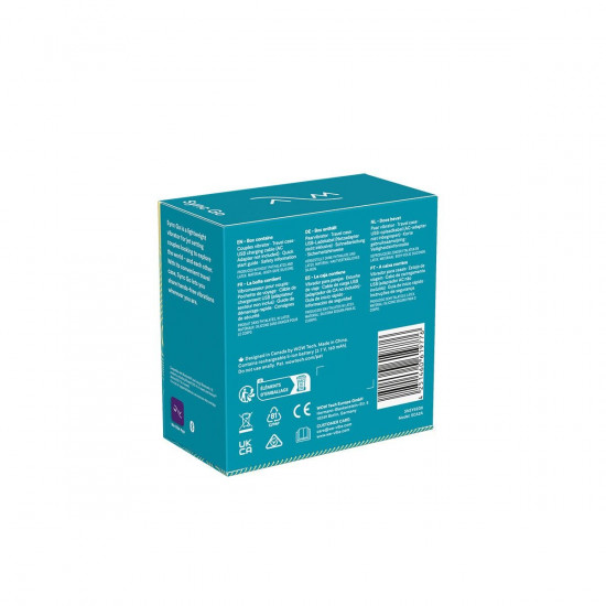 Смарт-вибратор для пар We-Vibe Sync GO Turquoise, тревел-кейс, пульт ДУ