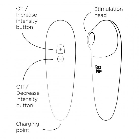 Вакуумный клиторальный стимулятор Romp Shine X, 10 уровней интенсивности