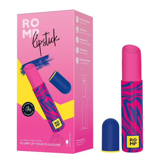Вакуумный клиторальный стимулятор-помада Romp Lipstick, 7 уровней интенсивности
