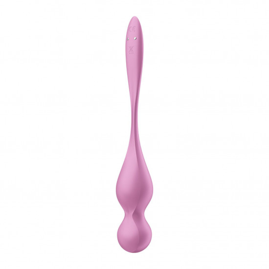 Вагинальные смарт-шарики с вибрацией Satisfyer Love Birds 1 Connect App Pink, 78 г