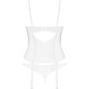 Корсет Obsessive Alissium corset & thong, XL/2XL, гибкие косточки, открытая спина, стринги в комплек