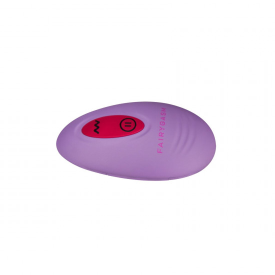 Вибратор в трусики FairyGasm HeartGem violet, на магните, пульт ДУ