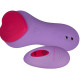 Вибратор в трусики FairyGasm HeartGem violet, на магните, пульт ДУ