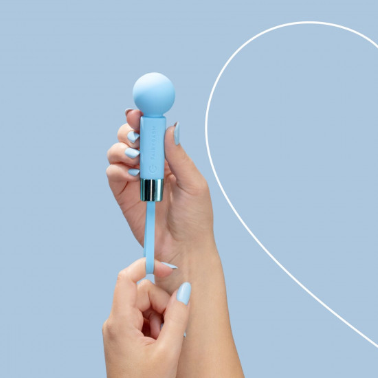 Мини-вибромассажер FairyGasm Pearlstasy blue