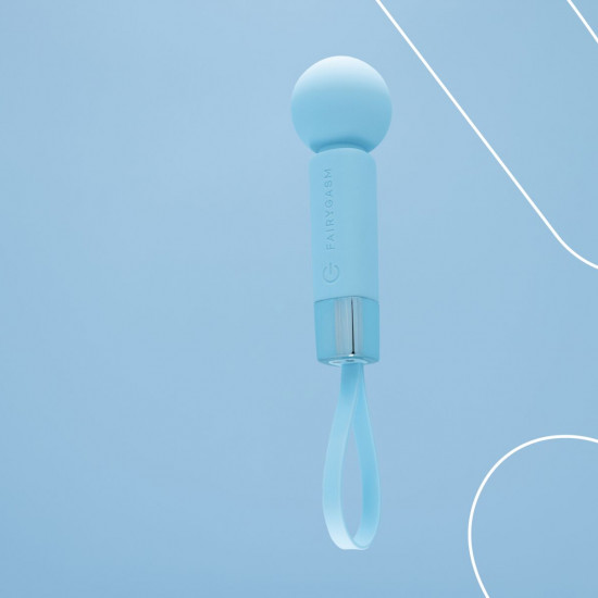 Мини-вибромассажер FairyGasm Pearlstasy blue