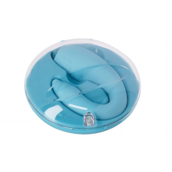 Вибратор для пар FairyGasm PleasureBerry blue, зарядный кейс, пульт ДУ