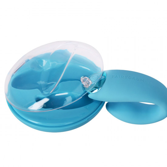 Вибратор для пар FairyGasm PleasureBerry blue, зарядный кейс, пульт ДУ