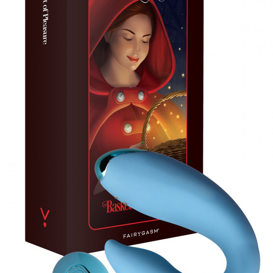 Вибратор для пар FairyGasm PleasureBerry blue, зарядный кейс, пульт ДУ
