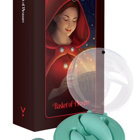 Вибратор для пар FairyGasm PleasureBerry green, зарядный кейс, пульт ДУ