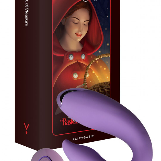 Вибратор для пар FairyGasm PleasureBerry violet, зарядный кейс, пульт ДУ