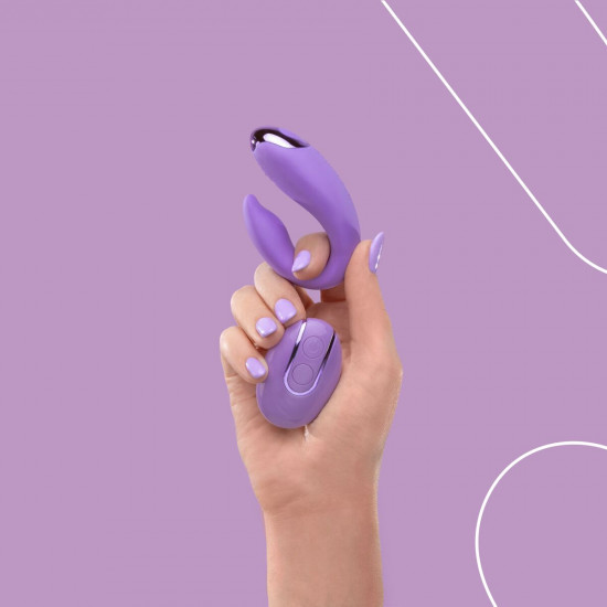 Вибратор для пар FairyGasm PleasureBerry violet, зарядный кейс, пульт ДУ