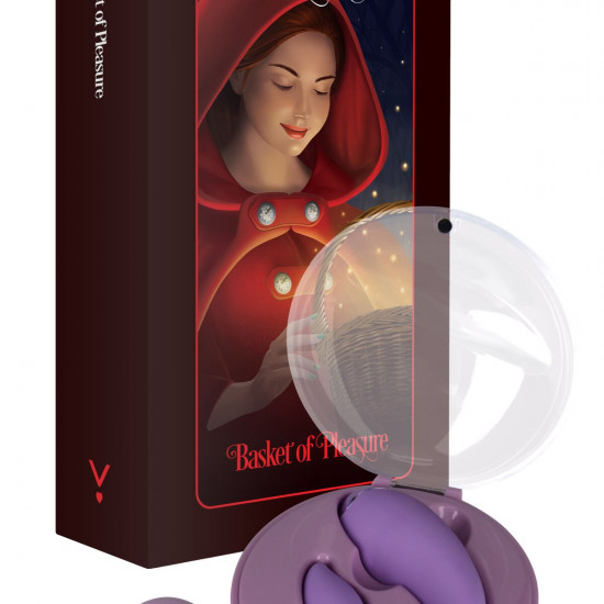 Вибратор для пар FairyGasm PleasureBerry violet, зарядный кейс, пульт ДУ