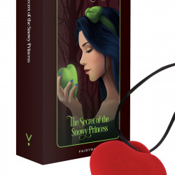 Мінівібратор «Сердечко» FairyGasm PleasureStone red, 9 режимів, на шнурку