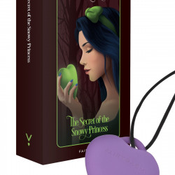 Мінівібратор «Сердечко» FairyGasm PleasureStone violet, 9 режимів, на шнурку