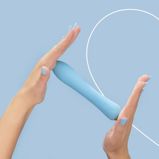 Вибратор с подогревом FairyGasm WowGenie blue, подогрев до 42 °C