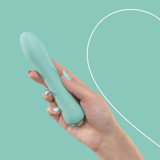 Вибратор с подогревом FairyGasm WowGenie green, подогрев до 42 °C