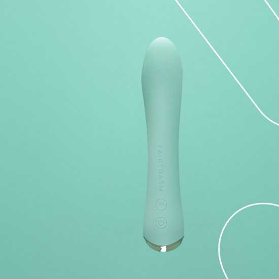 Вибратор с подогревом FairyGasm WowGenie green, подогрев до 42 °C