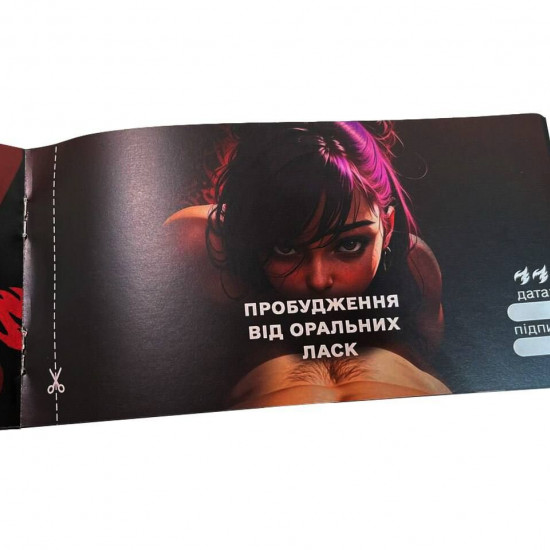 Чековая книжка «СЕКС Бажань - Новий рівень» (50 спокусливих чеків) (UKR)