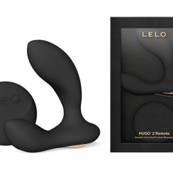 Масажер простати LELO Hugo 2 Remote Black, 2 мотори, дуже потужний, пульт ДК