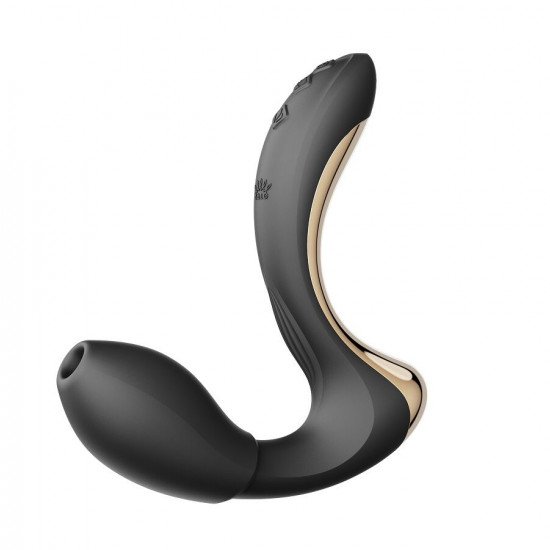 Вибратор-пульсатор с вакуумной насадкой Zalo – Talis G-Spot PulseWave Vibrator Obsidian Black