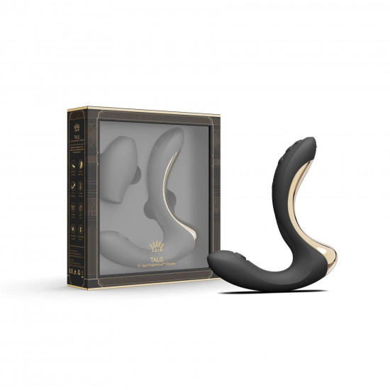 Вибратор-пульсатор с вакуумной насадкой Zalo – Talis G-Spot PulseWave Vibrator Obsidian Black