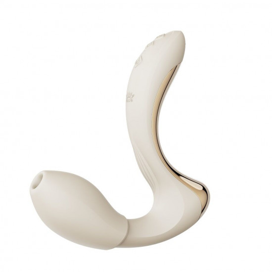Вибратор-пульсатор с вакуумной насадкой Zalo – Talis G-Spot PulseWave Vibrator Ivory White